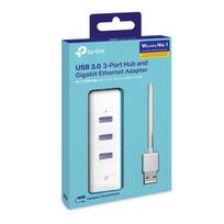 Tinklo Adapteris - TP-LINK UE330 3-Port USB 3.0 Hub  and  Gigabit Ethernet Adapter