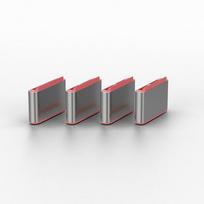 USB Priedas - LINDY USB C Prievado Blokatorių Rinkinys, 4 vnt. + raktas, ABS, Rožinė