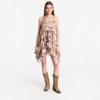 Sukienka AllSaints Cavarly Mini Dress Oceano Soft Pink - Dydis 10 (W190DE Oceano Soft Pink Suknelės)