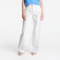 Jeansy Calvin Klein Jeans The Wide Leg Raw Hem Chalk White - Dydis 27 (LV047F733G Long ASN Kelnės)