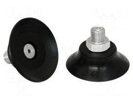 Suction cup | Nitrile rubber NBR | 40mm | Mounting: G1/8-AG | 12.2g
