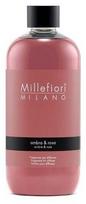 Namų kvapas, kvapiosios lazdelės Millefiori Milano Ambra & Rose, 250 ml
