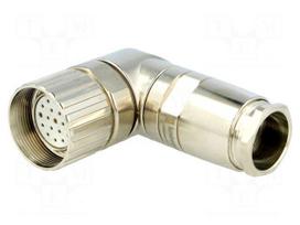 Connector: M23 | plug | PIN: 19(3+16) | female | soldering | for cable
