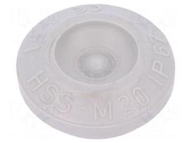 Grommet | Ømount.hole: 20mm | TPE (thermoplastic elastomer) | IP67