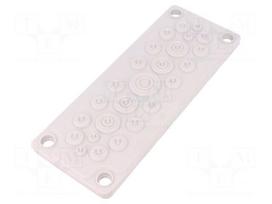 Multigate grommet | TPE (thermoplastic elastomer) | light grey