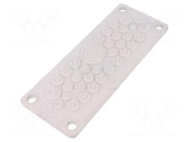 Multigate grommet | TPE (thermoplastic elastomer) | light grey