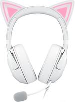 Razer Kraken Kitty V2" - laidinės RGB ausinės su "Kitty Ears (baltos spalvos) |USB