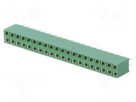 2X20P HV100 REC CON. TE, 7.0MM