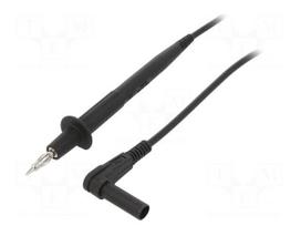Test lead | 20A | probe tip x2,angular banana plug 4mm x2 | black