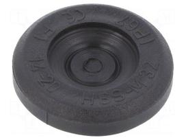 Grommet | Ømount.hole: 32mm | elastomer thermoplastic TPE | black