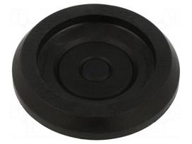 Grommet | Ømount.hole: 60mm | elastomer thermoplastic TPE | black