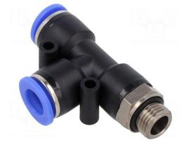 Push-in fitting | T-tap splitter | -0.95÷15bar | Thread: G 1/4"