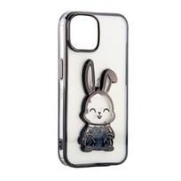 Nugarėlės dėklai iLike Apple iPhone 11 Silicone Case Print Desire Rabbit Black