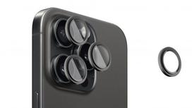 Apsauginiai stiklai Evelatus Apple iPhone 16 Pro / 16 Pro Max Camera Lens Protector Armor Black Titanium
