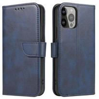 Knygos tipo dėklas dėklai iLike Samsung Galaxy A54 5G cover with flip wallet stand Blue