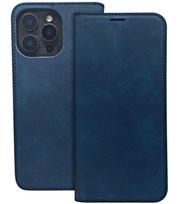 Knygos tipo dėklas dėklai iLike Samsung Galaxy A15 4G / A15 5G Smart Suede case Navy Blue