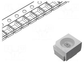 LED | UV | Case (mm): 3528 | 120° | 100mA | 400÷410nm | 3÷3.8VDC | SMD