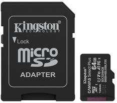 Memory Card Kingston MicrosdxC 64GB Canvas Select Plus