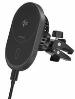 Swissten Magnetic Car Holder MagRide with Wireless Charger Qi2 15W (MagSafe compatible)