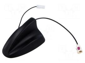 Antenna | automotive,SHARK | AM,FM | universal | 290mm | 12VDC