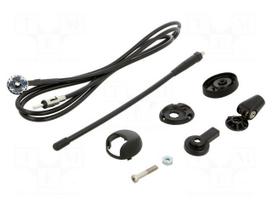 Antenna: automotive | 240mm | AM,FM | universal | rubber mast | 1.5m