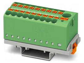 Splice terminal: rail | 24A | 690V | push-in | PA | 0.14÷4mm2 | W: 28.6mm