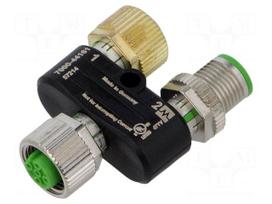 Adapter | M12 | PIN: 5 | M12 male 5pin,M12 female 5pin x2 | 5VDC | 7000