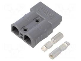 Connector: DC supply | plug | hermaphrodite | AXC50 | 600V | PIN: 2 | grey