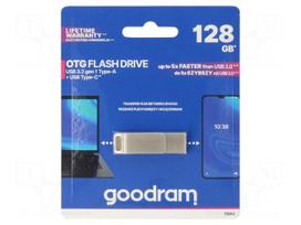 Pendrive | USB 3.2 Gen 1 | 128GB | R: 60MB/s | W: 20MB/s | silver