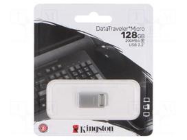 Pendrive | USB 3.2 Gen 1 | 128GB | R: 200MB/s | DataTraveler Micro