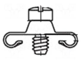connector FCT SPRING CLIP W/ SCREW