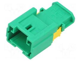 Connector: automotive | plug | male | PIN: 4 | crimped | green | bulk