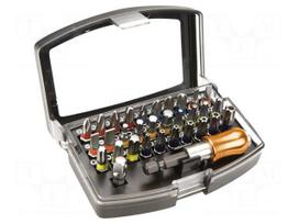 Screwdriver: universal-set | hex key,Phillips,slot,Torx® | 1/4"