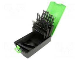 Drill set | for metal | high speed steel | plastic cassette | 1÷13mm
