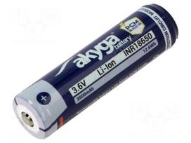 Re-battery: Li-Ion | 18650,MR18650 | 3.6V | 3500mAh | Ø18.5x69.5mm