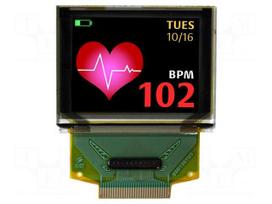 Display: OLED | graphical | 1.27" | 128x96 | Dim: 33.7x41.25x1.6mm