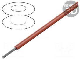 Wire | HookUp Wire | stranded | Cu | 14AWG | PTFE | red | 600V | 30.5m | 100ft