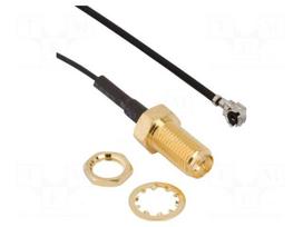 Cable | 0.1m | AMC female,RP-SMA male | angled,straight