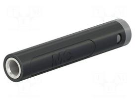 Laboratory connector: 4mm banana | socket | 30VAC | 60VDC | 32A | black