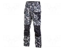 Dungarees | Size: XL | grey-black | with removable legs | 240g/m2