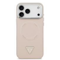 Guess PU Leather Triangle Logo MagSafe Case for Apple iPhone 17 Pro Max