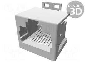 Connector: RJ45 | socket | data transfer | PIN: 8 | Cat 3 | unshielded