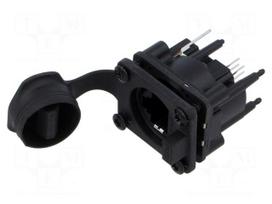 Connector: RJ45 | socket | data transfer | Cat 5e | with cover | 8p8c