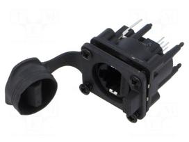 Connector: RJ45 | socket | data transfer | Cat 5e | 8p8c | THT