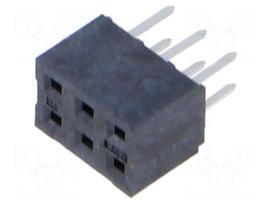 Connector: PCB-cable/PCB | socket | female | PIN: 6 | Milli-Grid | THT