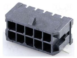 Connector: wire-board | socket | male | PIN: 10 | Micro-Fit 3.0 | 3mm