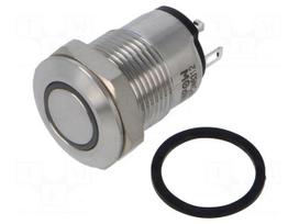 Switch: vandal resistant | Pos: 2 | SPST-NO | 2A/36VDC | IP65 | OFF-(ON)