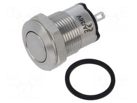 Switch: vandal resistant | Pos: 2 | SPST-NO | 2A/36VDC | IP65 | OFF-(ON)