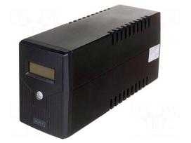 Power supply: UPS | 480W | 800VA | 207÷253V | Schuko x2 | 142x101x298mm