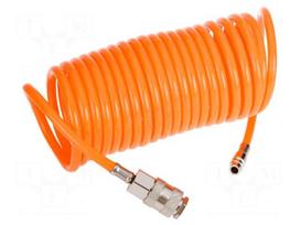 Compressed air hose | PE | L: 5m | max.16bar | Øint: 5mm | Øout: 8mm